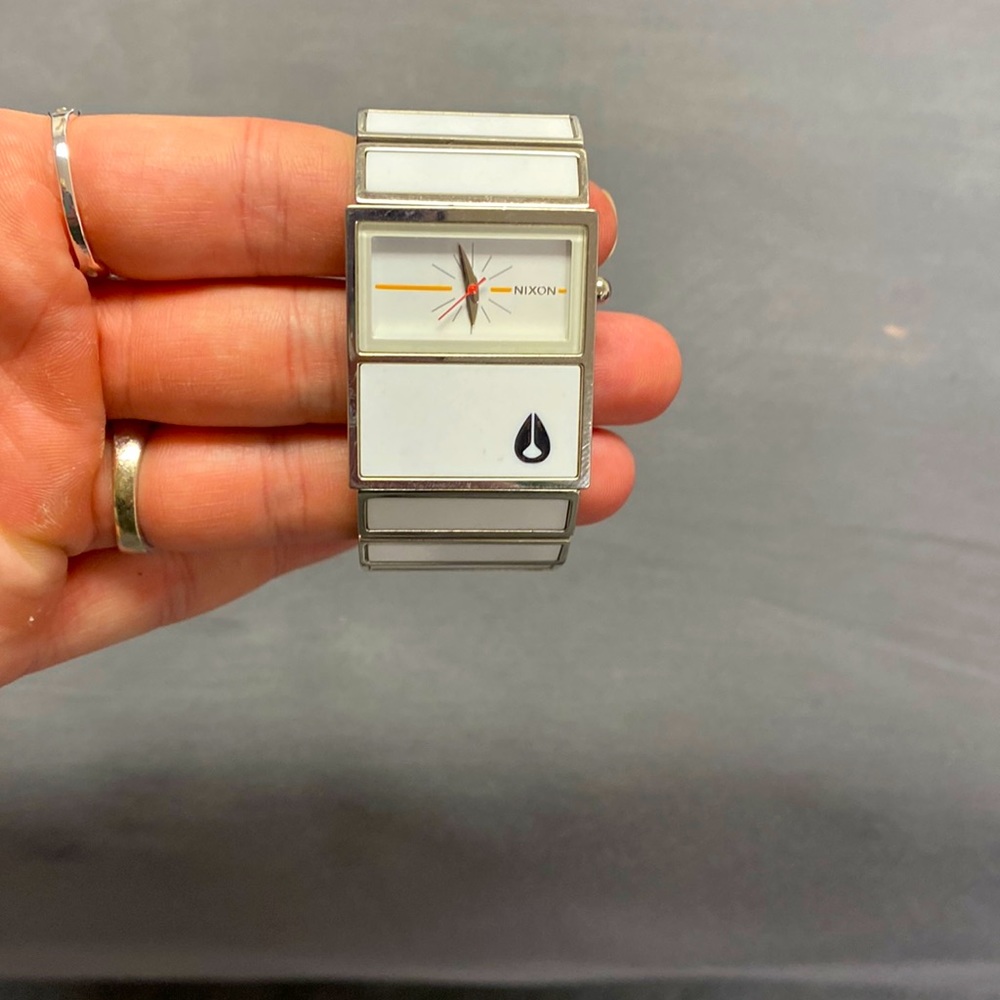 Nixon white chalet watch.